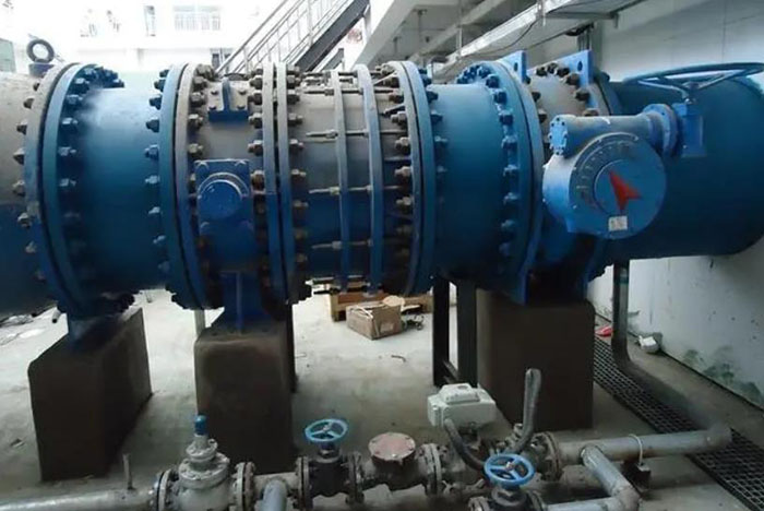 dn150雙法蘭可拆式傳力接頭安裝現(xiàn)場(chǎng)